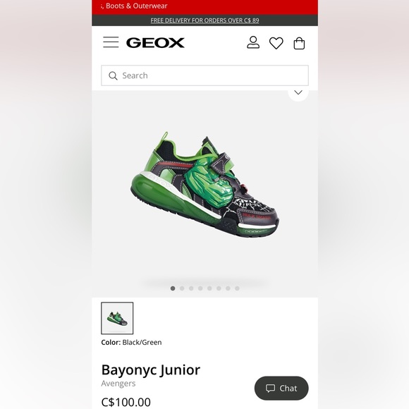 Geox x Marvels Hulk Children size 9 - Picture 6 of 6